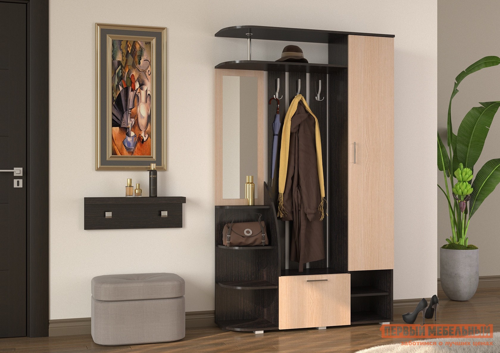 Прихожая  Радока Венге / Дуб Кремона