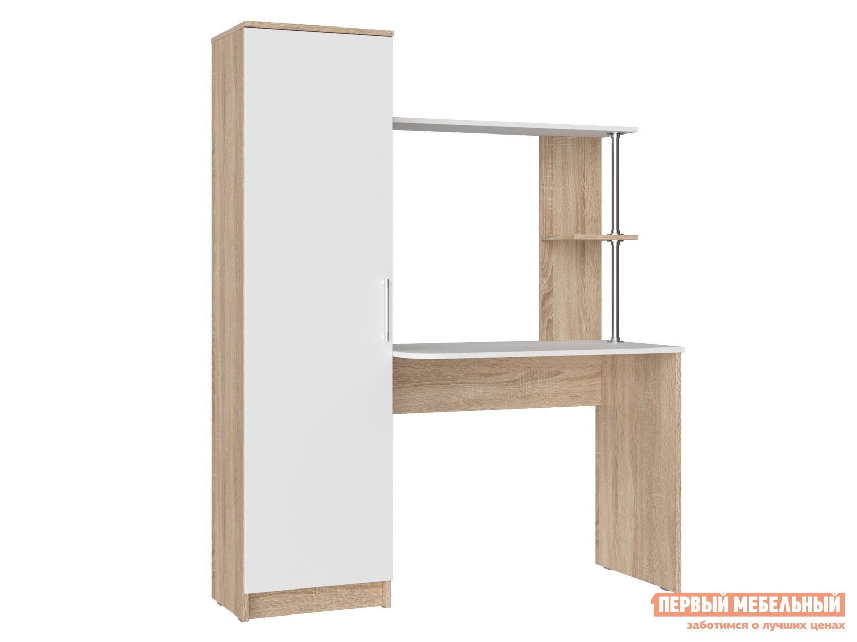 Компьютерный стол  Стенли Дуб Сонома / Белый