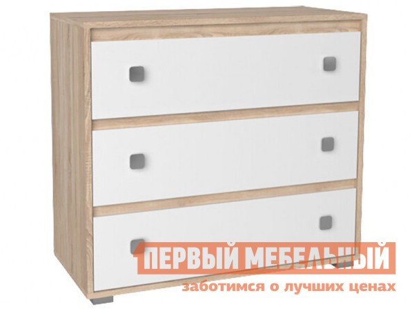 Комод  Кент Дуб Сонома / Белый