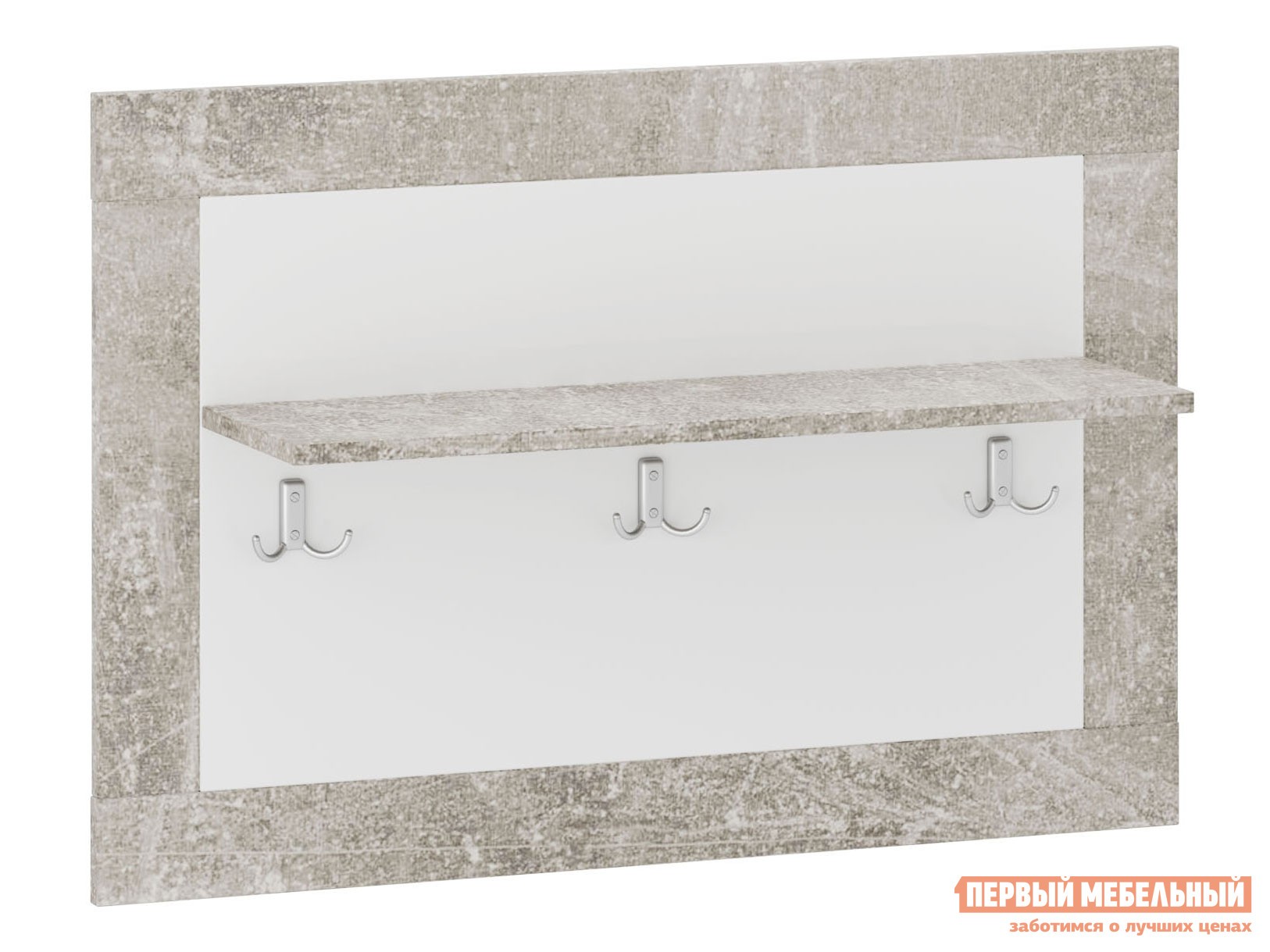 Настенная вешалка  МОНТАНА Atelier светлый / Белый глянец