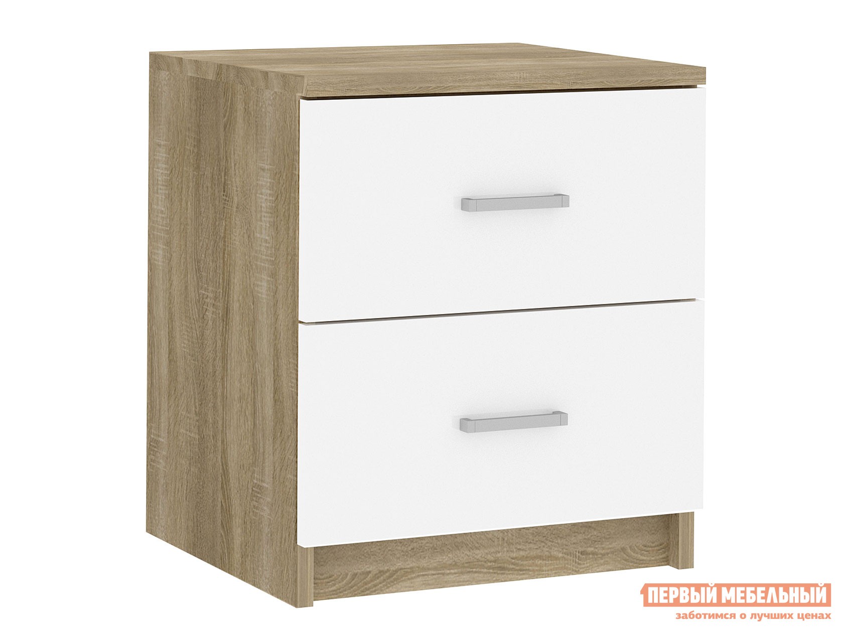 Прикроватная тумбочка  БЛАНКА 72250074 Дуб Сонома / Белый глянец