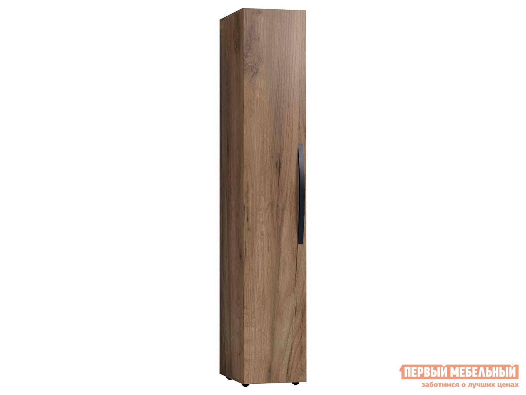 Распашной шкаф  Натура Дуб табачный Craft / Черный