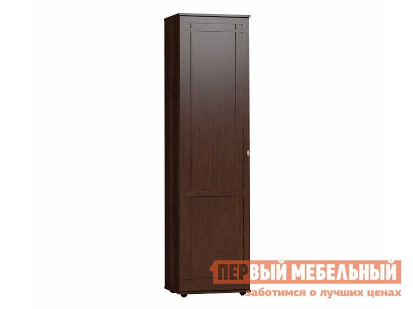 Распашной шкаф  Шерлок Орех Шоколадный, Левая, С полками