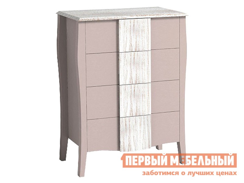 Комод  Брауни Мокко / Белый