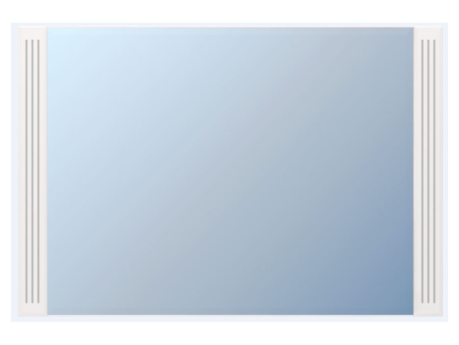 Настенное зеркало  Виктория Белый глянец