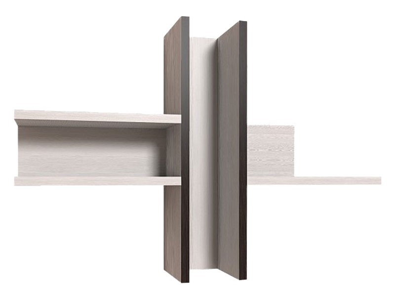 Настенная полка  Кристи Венге / Бодега светлый