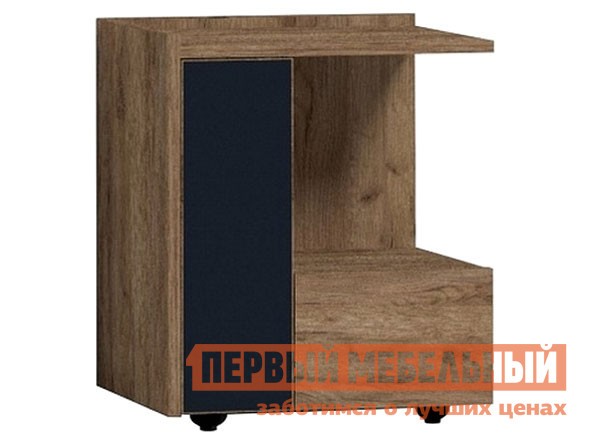 Прикроватная тумбочка  Nature 42 Дуб табачный Craft / Черный