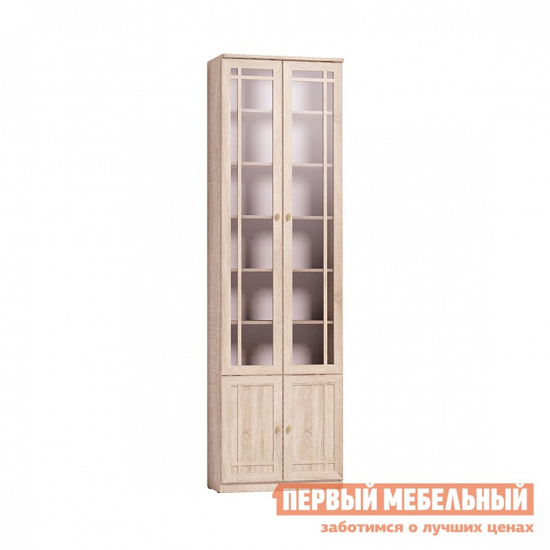 Шкаф-витрина  Шерлок Дуб Сонома