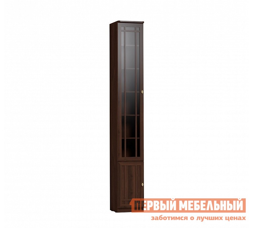 Шкаф-витрина  Шерлок Орех Шоколадный, Левая