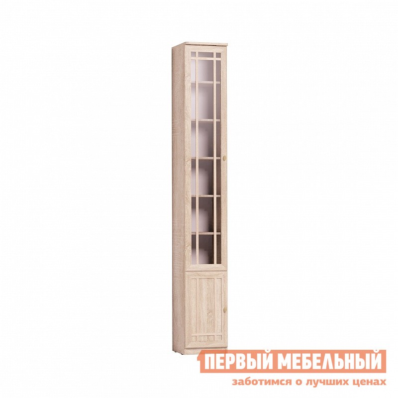 Шкаф-витрина  Шерлок Дуб Сонома, Левая