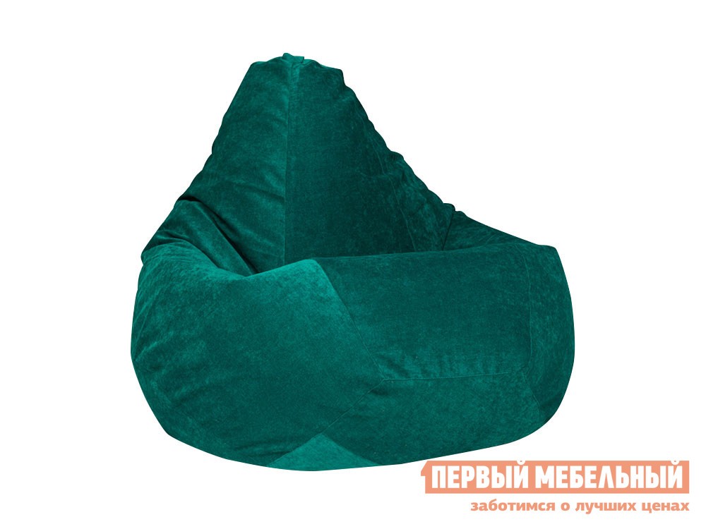 Кресло-мешок  Микровельвет Изумрудный микровельвет, 2XL