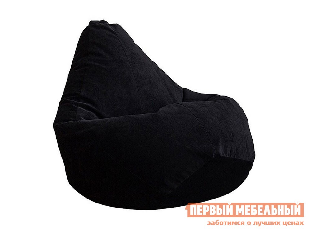 Кресло-мешок  Микровельвет Черный микровельвет, 2XL