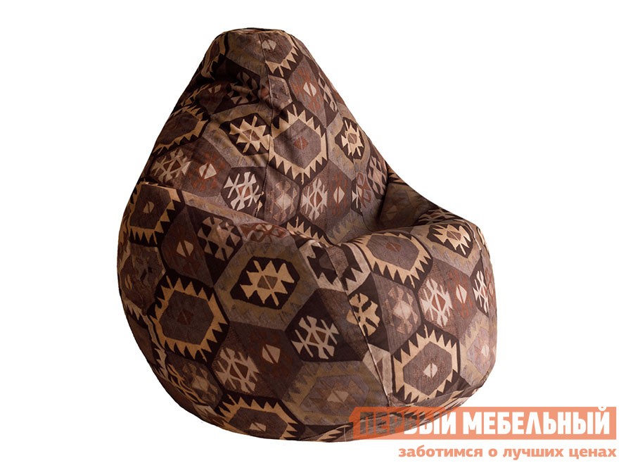 Кресло-мешок  Велюр  Мехико Коричневый, XL