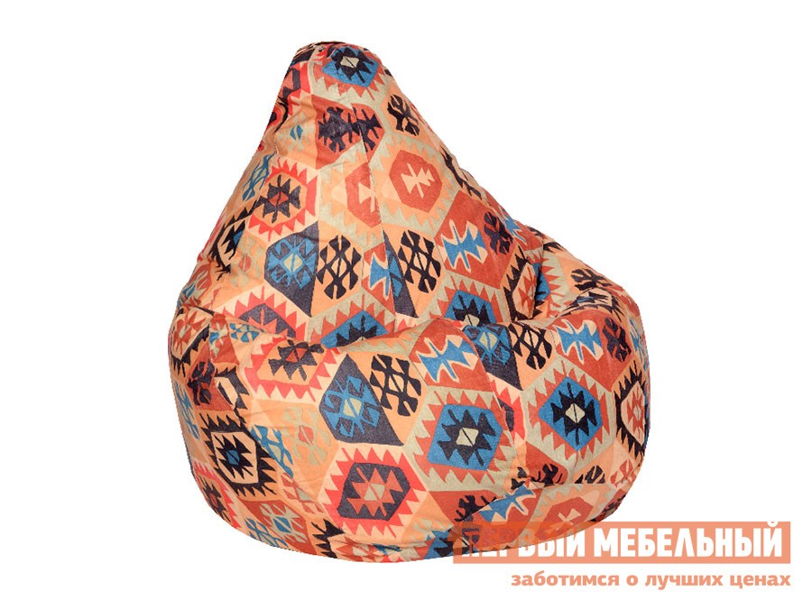 Кресло-мешок  Велюр  Мехико Оранжевый, 3XL