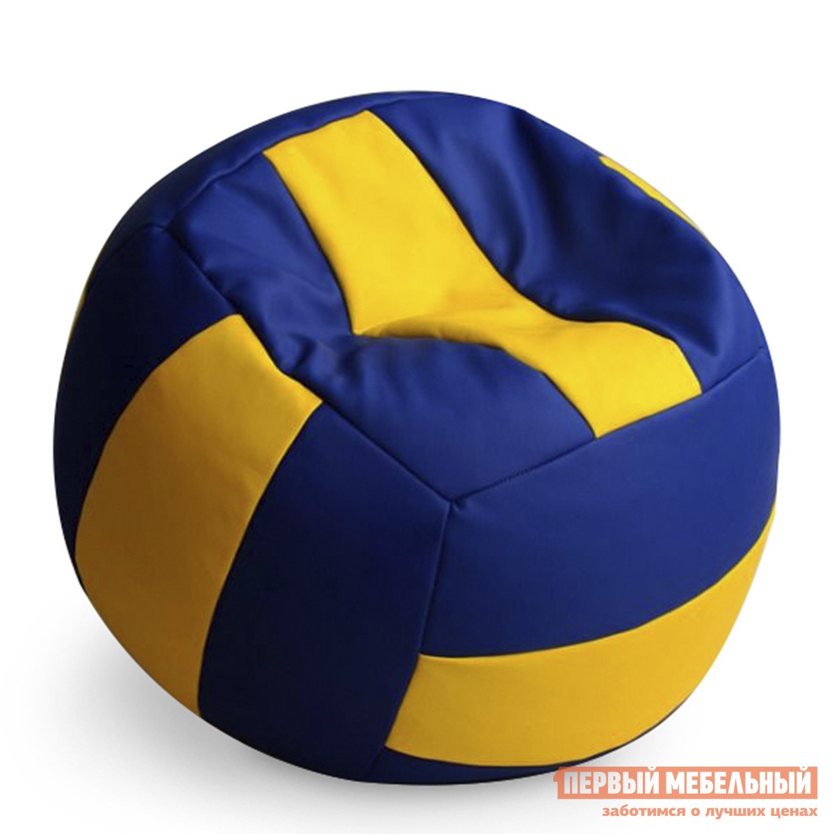 Кресло-мешок  Волли М Синий / Желтый (Оксфорд 210D)