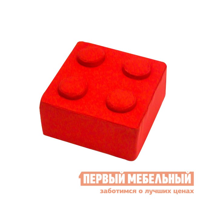 Детский пуфик  Конструктор К Красный