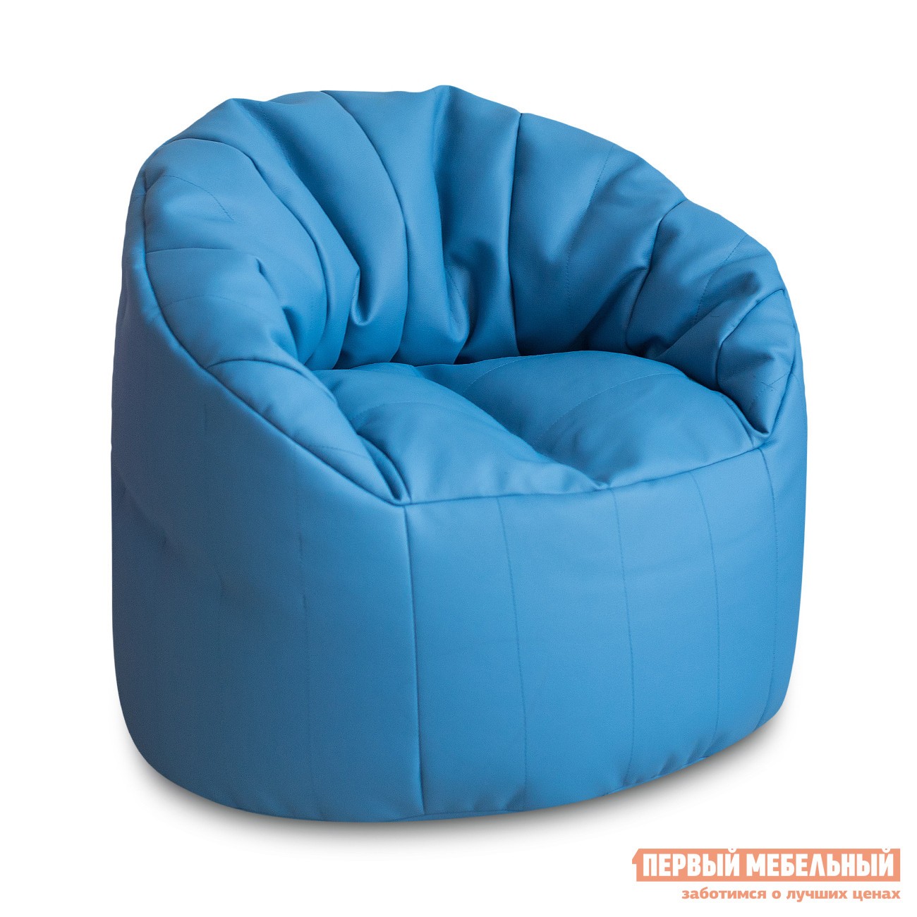 Кресло-мешок  Пенни Чайлд Голубая экокожа