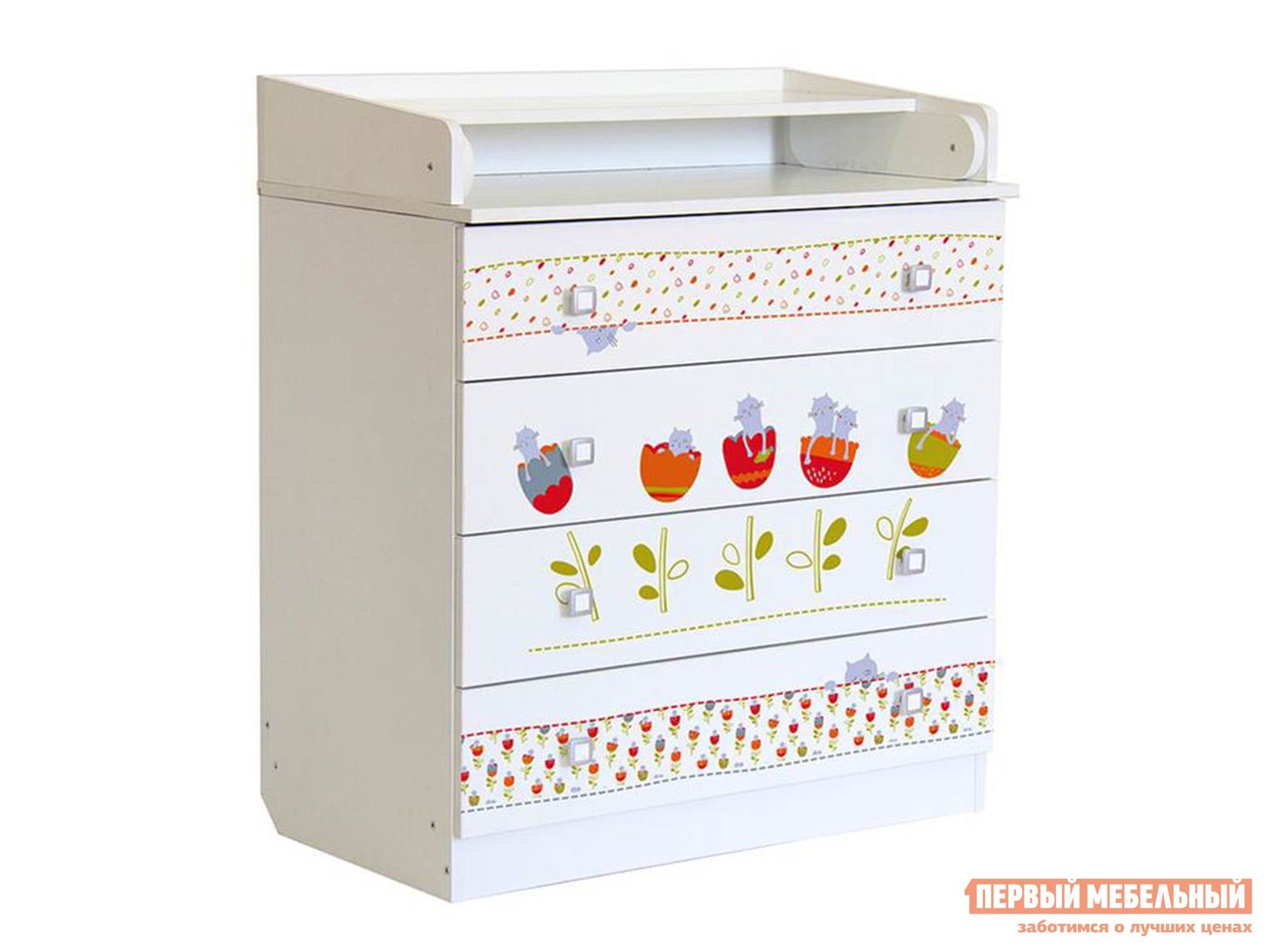 Детский комод  Симпл-5 Сонные котята