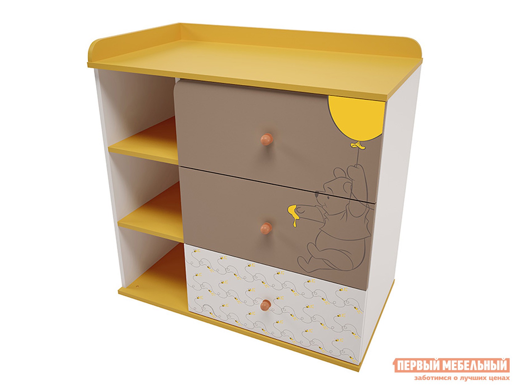Детский комод  Дисней-2 Винни Пух, Без пеленальной доски