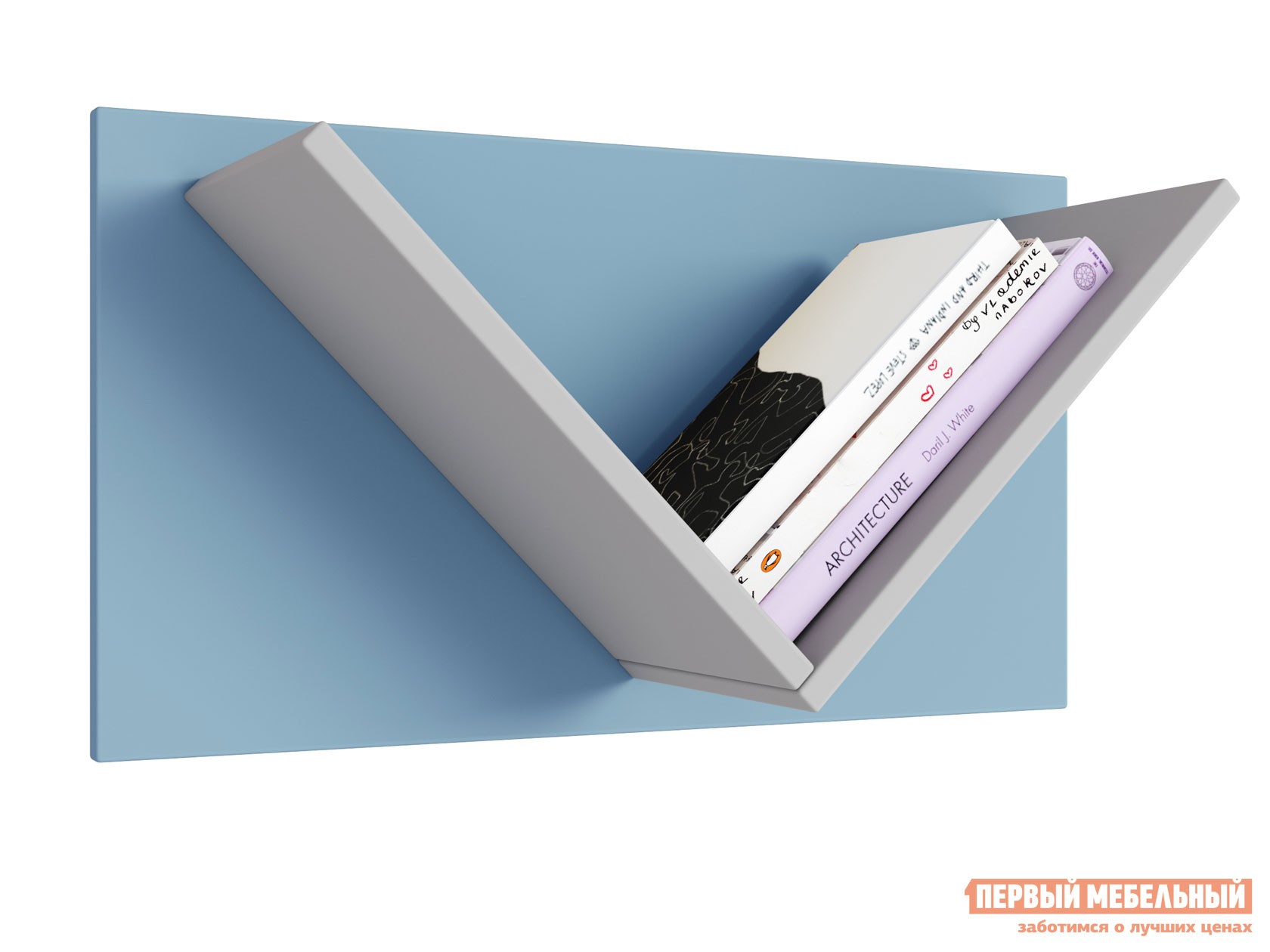 Детская полка  Мирум 5Y 600 Серый / Голубой