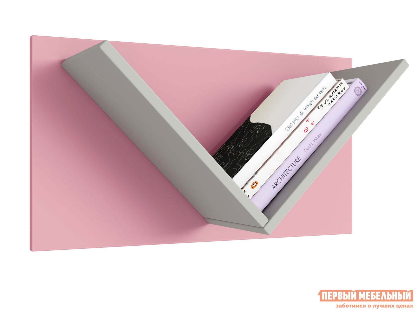 Детская полка  Мирум 5Y 600 Серый / Розовый