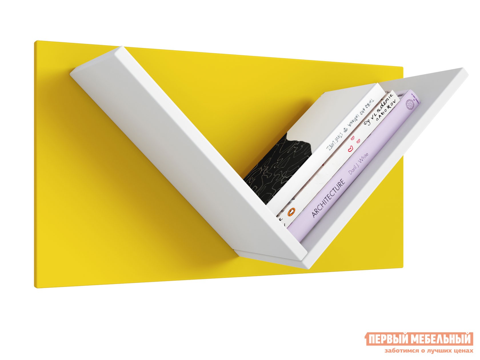 Детская полка  Мирум 5Y 600 Белый / Желтый