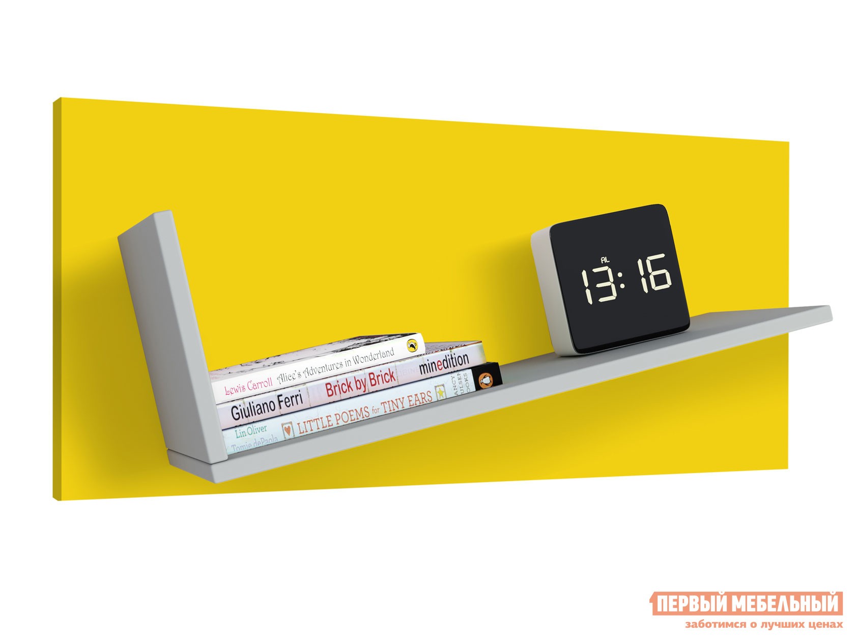 Детская полка  Мирум 5Y 800 Серый / Желтый