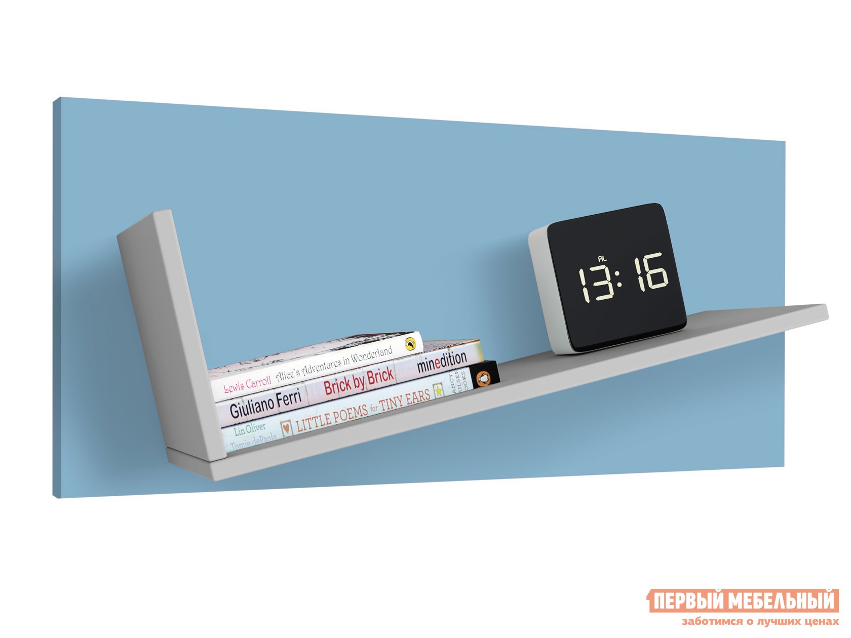Детская полка  Мирум 5Y 800 Серый / Голубой