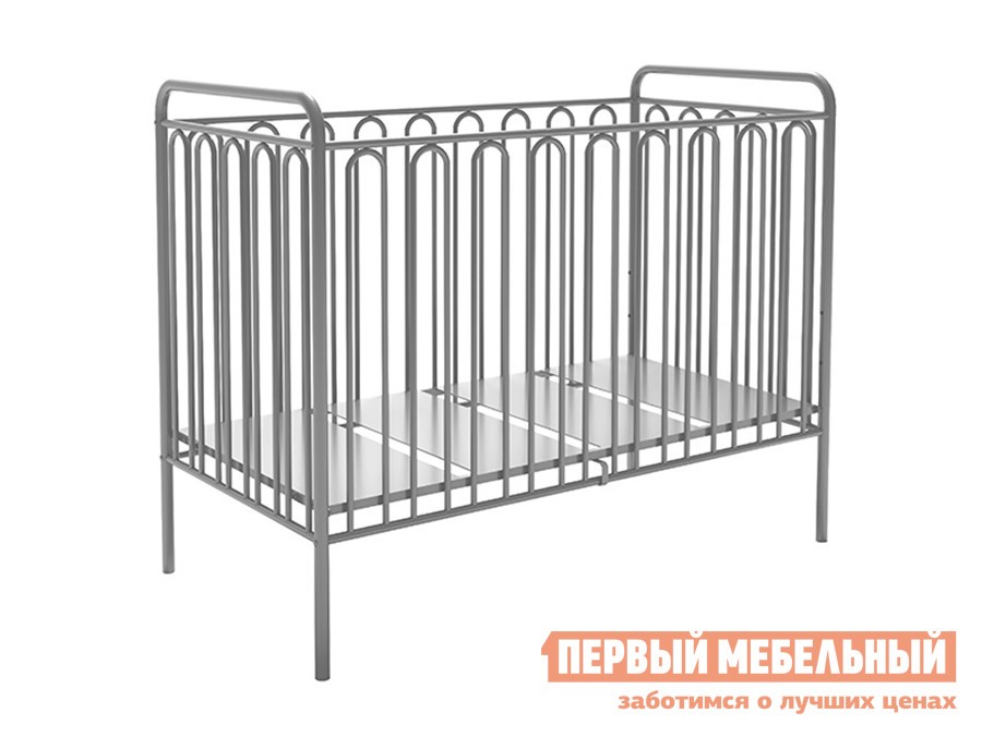 Кроватка для новорожденных  Винтаж-2 Серебро