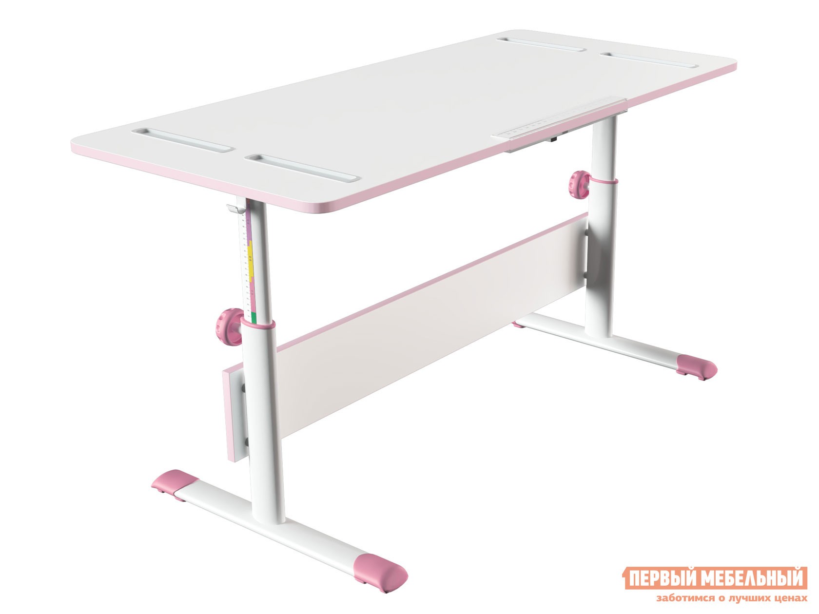 Парта  Сити D2 Белый / Розовый