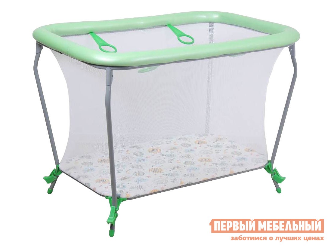 Манеж  Фея Классика Совы, зеленый
