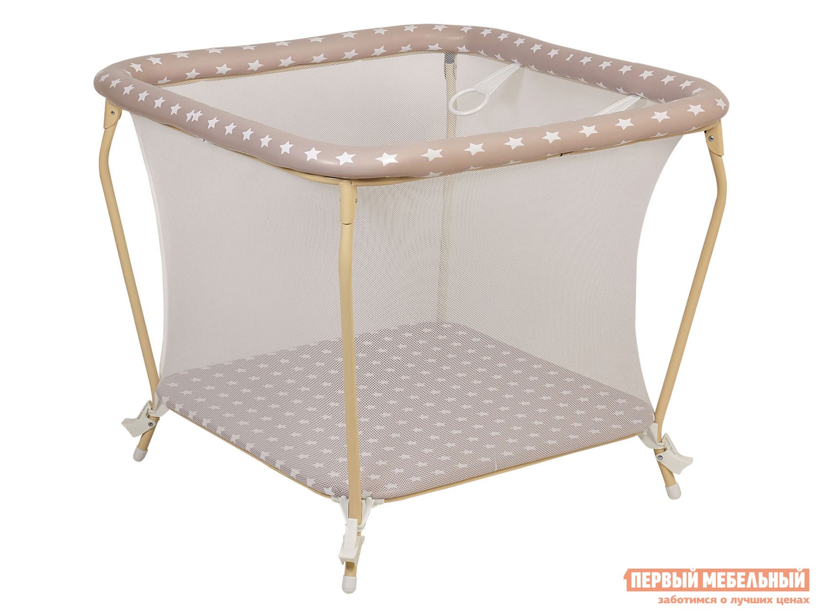 Манеж  Квадрат Звезды, макиато-белый