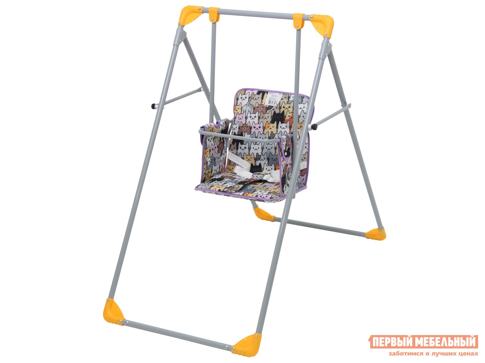 Качели  Чарли Желтый с рисунком