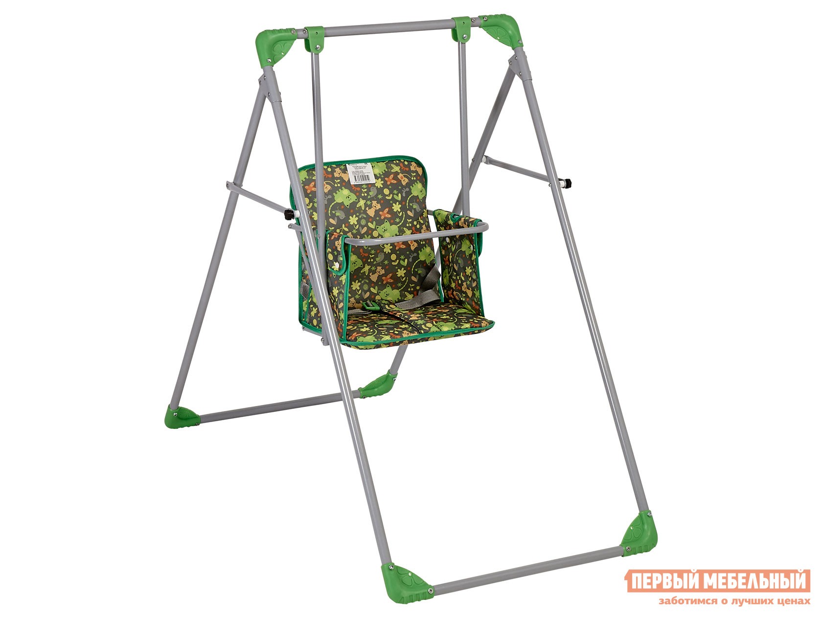 Качели  Чарли Зеленый с рисунком