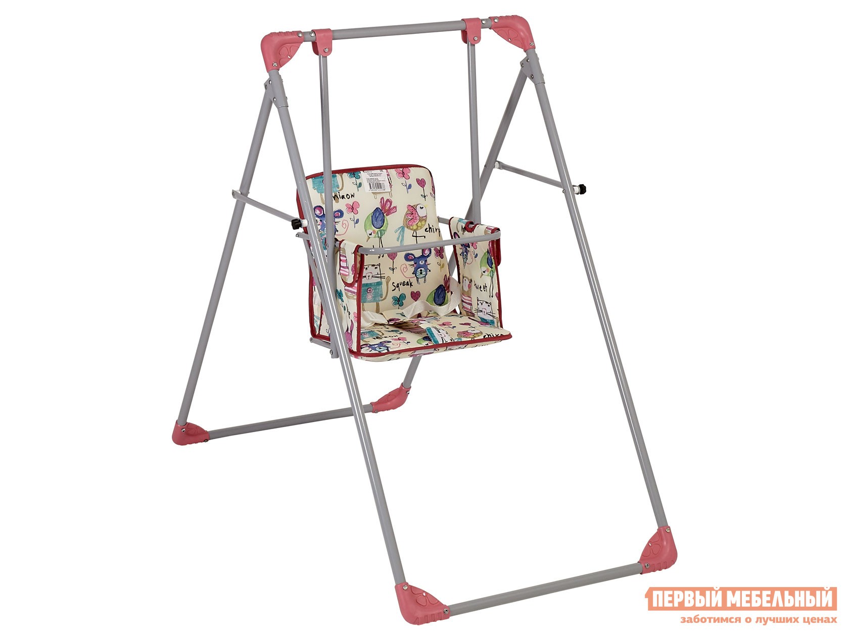 Качели  Чарли Розовый с рисунком