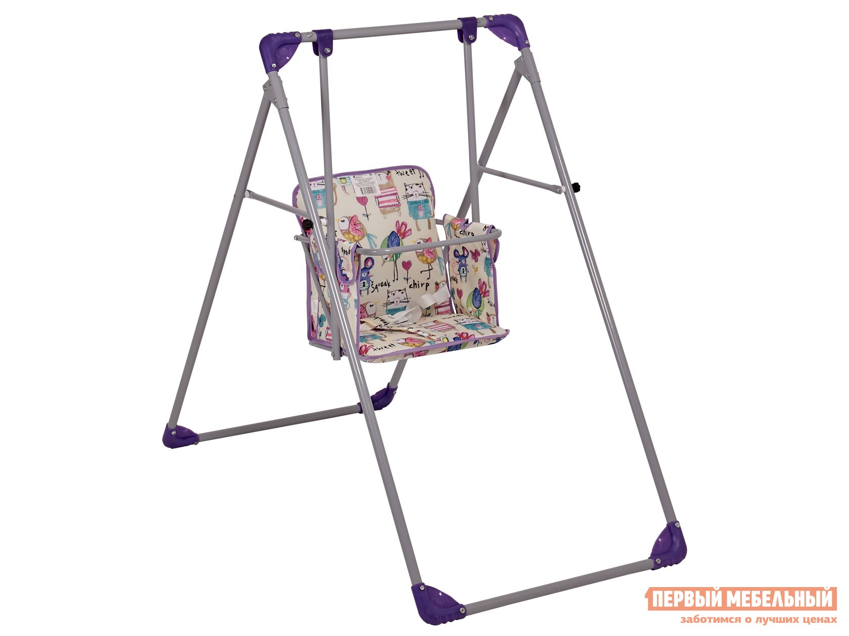 Качели  Чарли Фиолетовый с рисунком