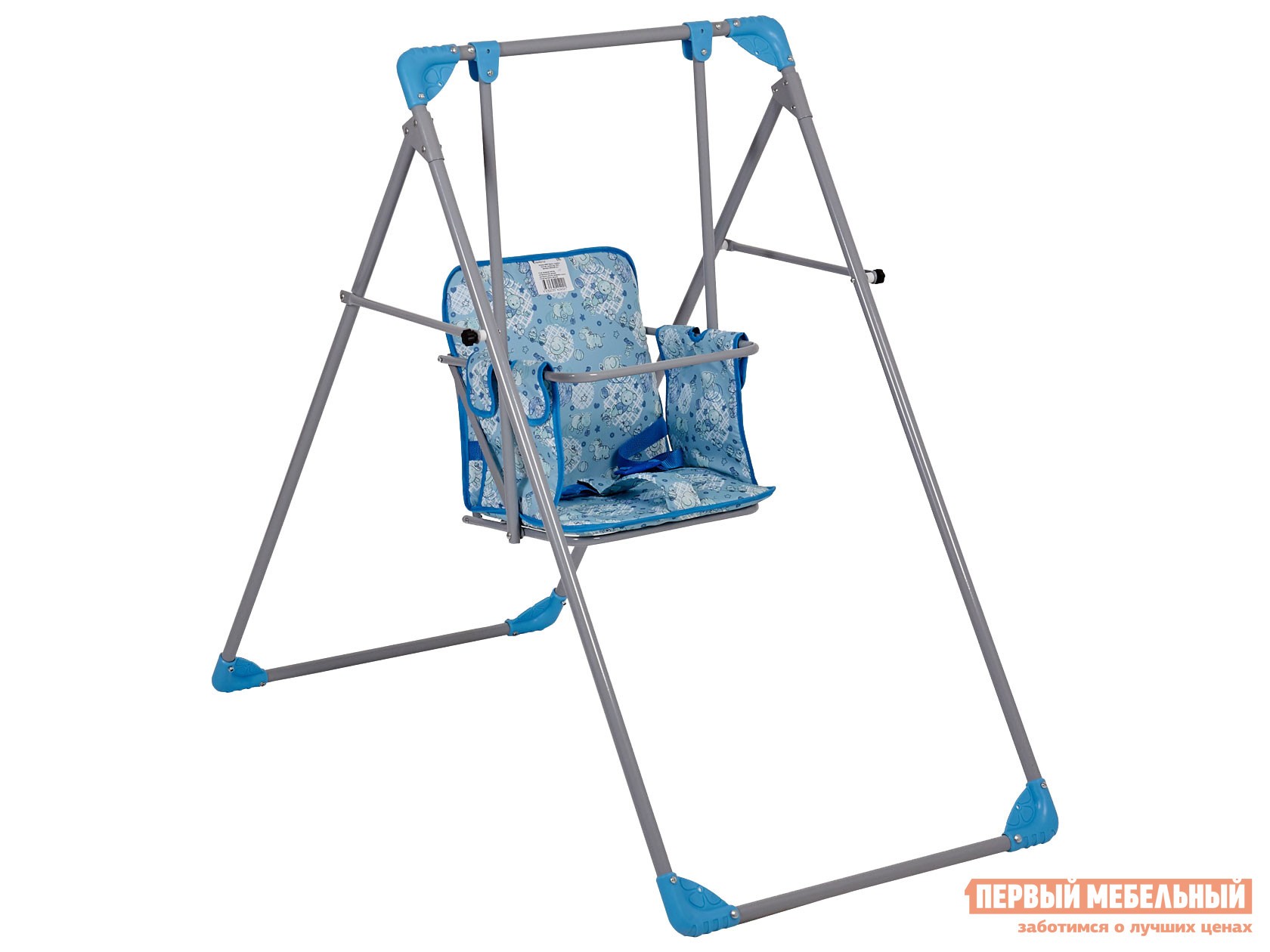 Качели  Чарли Голубой с рисунком