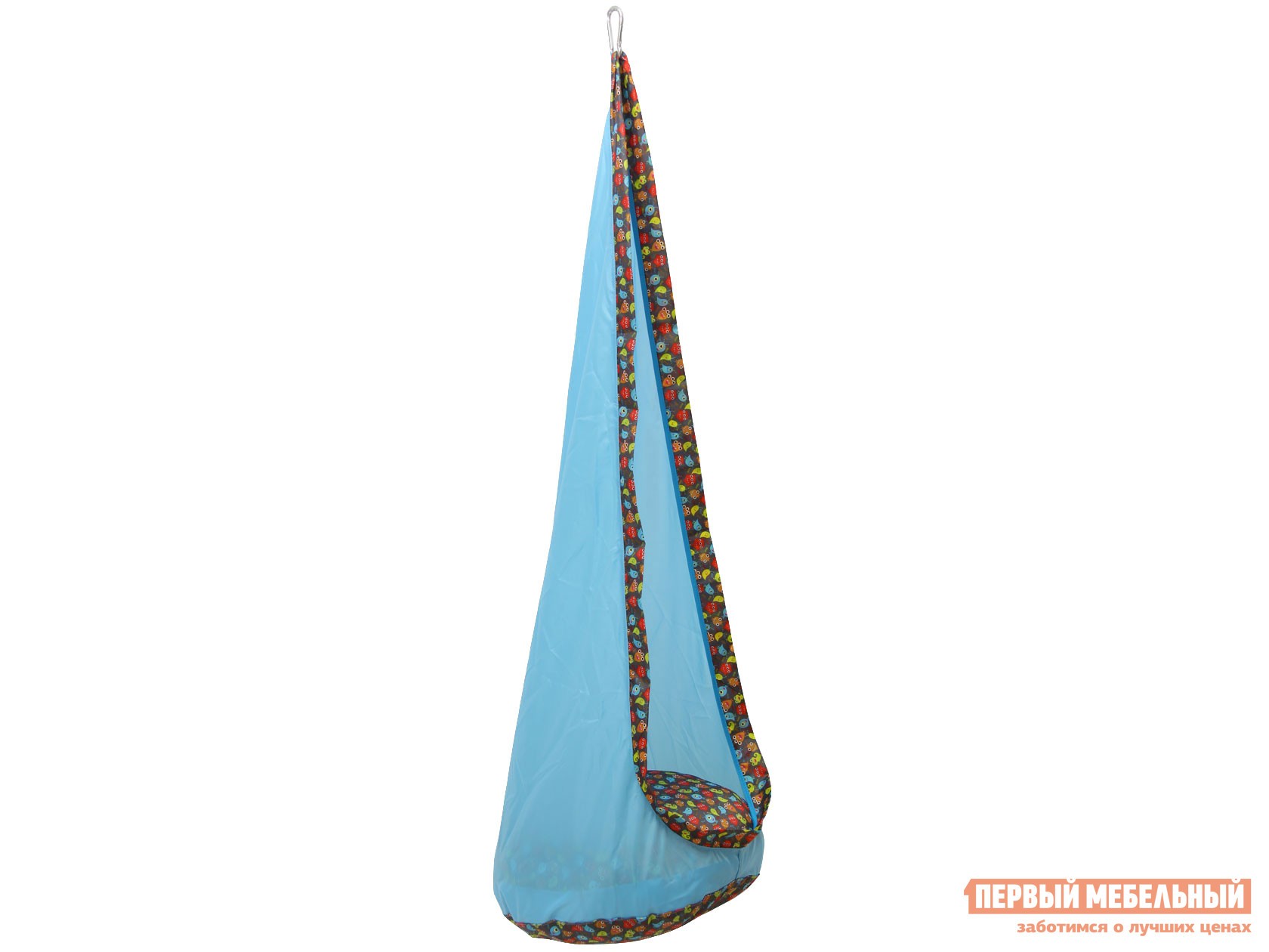 Качели  Кокон Голубой с рисунком