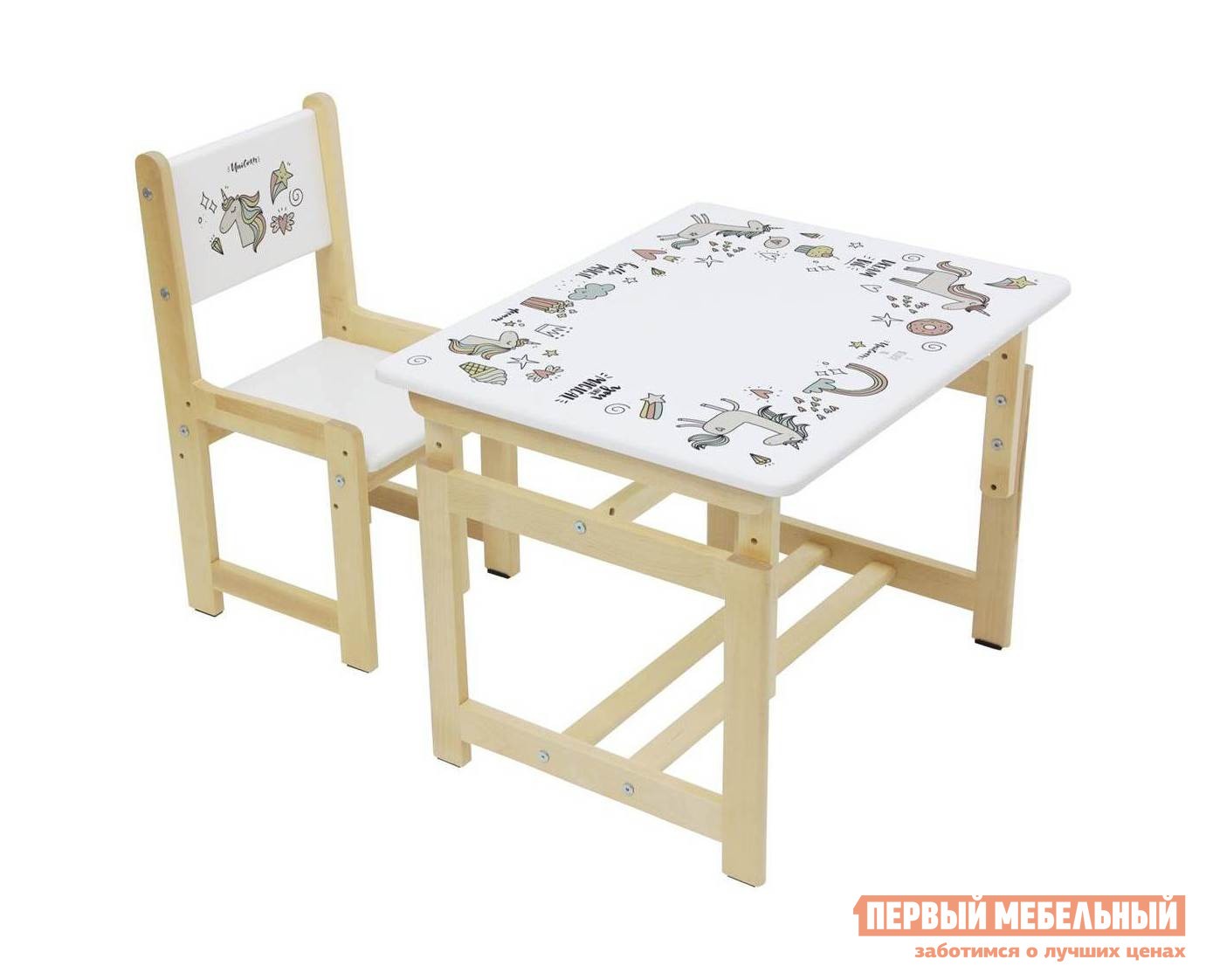 Столик и стульчик  Полини Эко Единорог