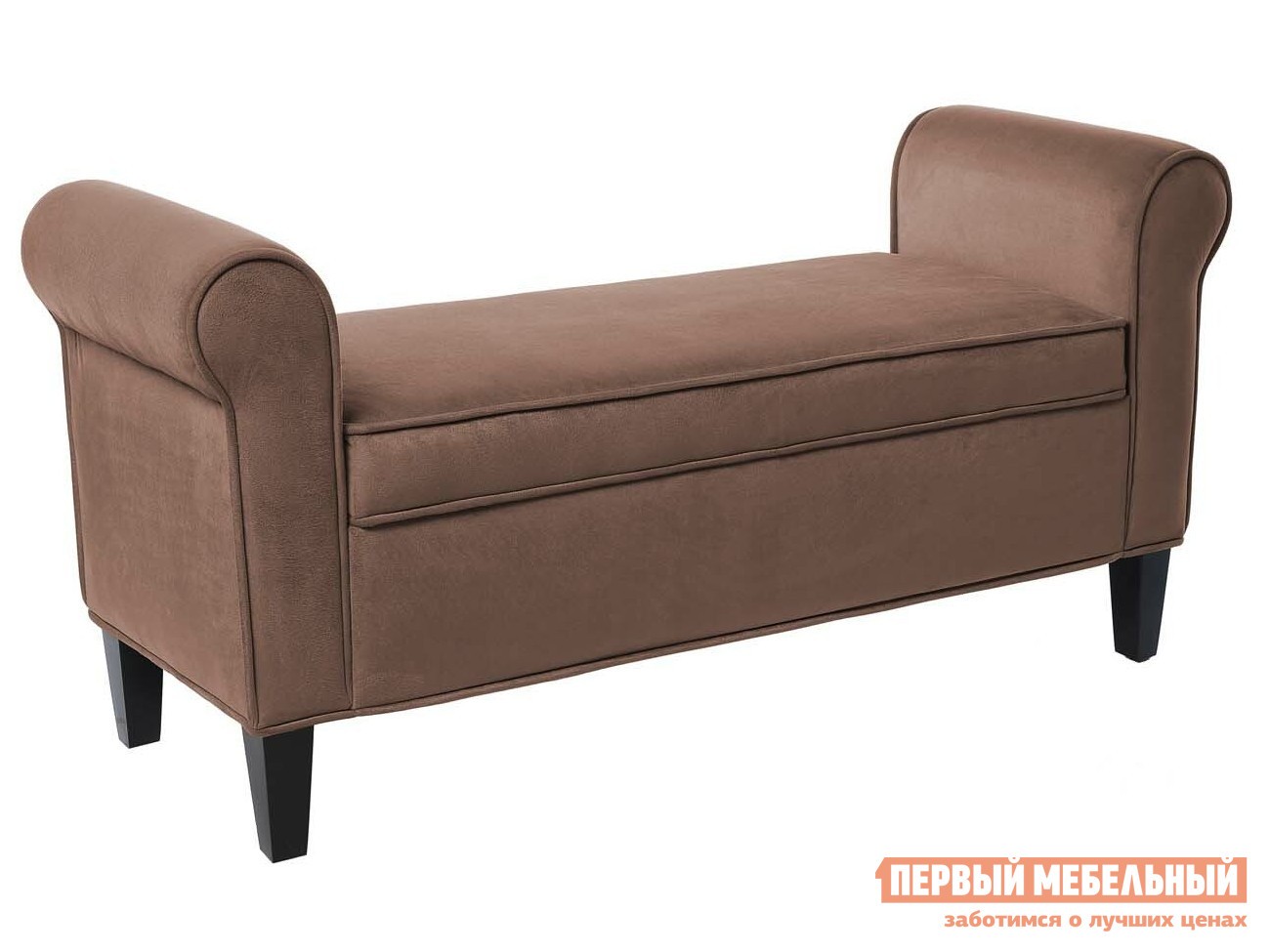 Банкетка  Морган Коричневый, велюр