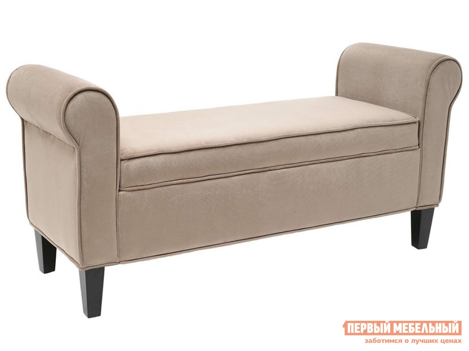 Банкетка  Морган Кремовый, велюр