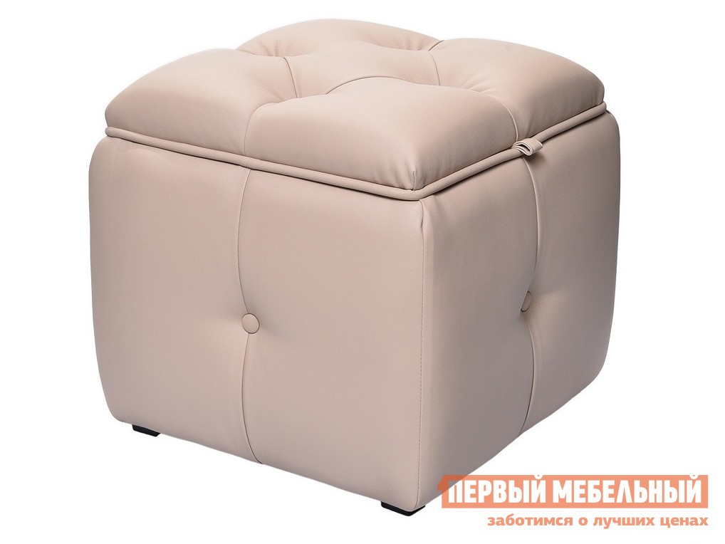 Пуфик  Арий Бежевый, экокожа