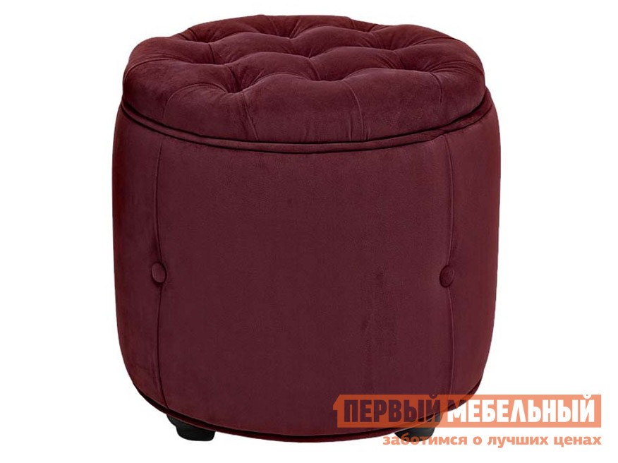 Пуфик  Фрио Бордовый, велюр