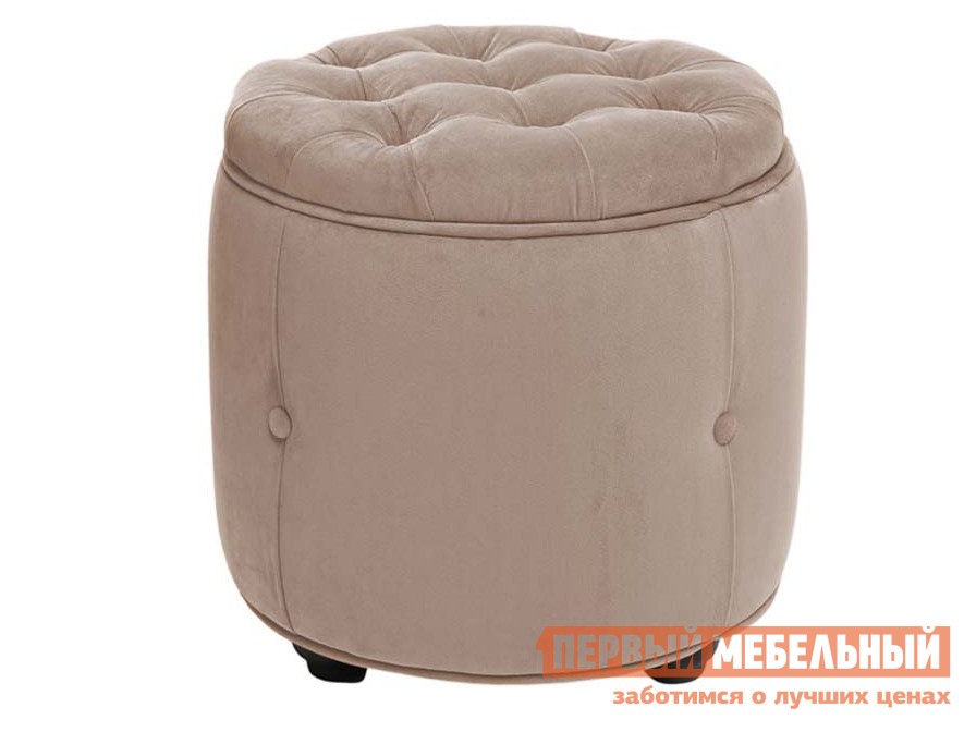 Пуфик  Фрио Кремовый, велюр