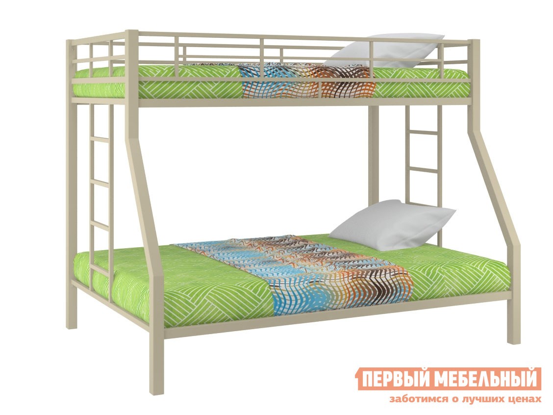 Двухъярусная кровать  Гранада Бежевый, Без ящика