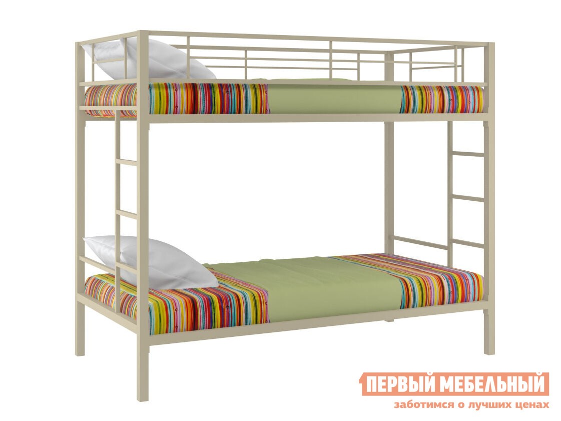 Двухъярусная кровать  Севилья Бежевый, Без ящика