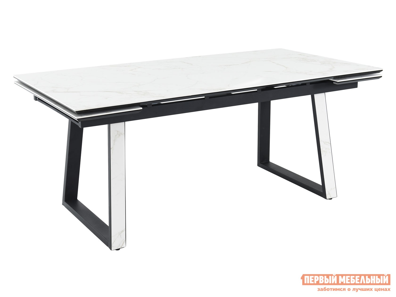 Кухонный стол  Монако Calacata vagli / Черный, металл