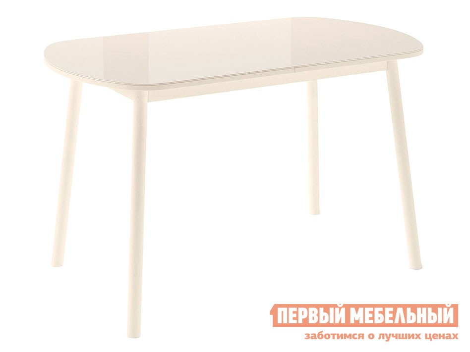 Кухонный стол  Раунд Кремовый