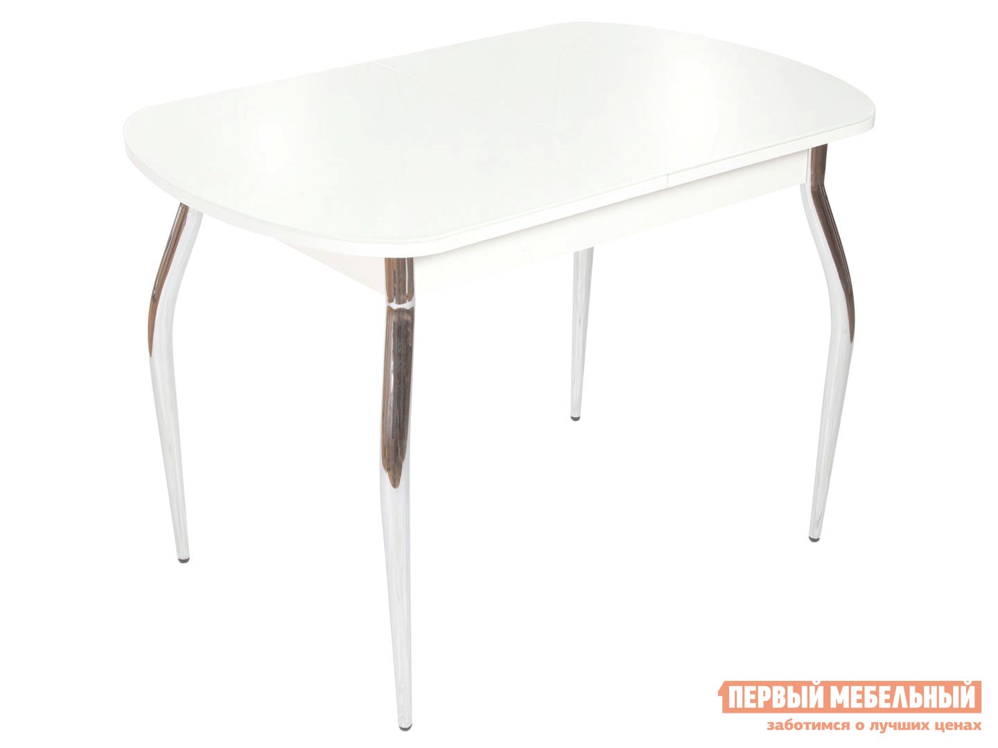 Кухонный стол  Ривьера СВ Стекло Белое / ЛДСП Белая