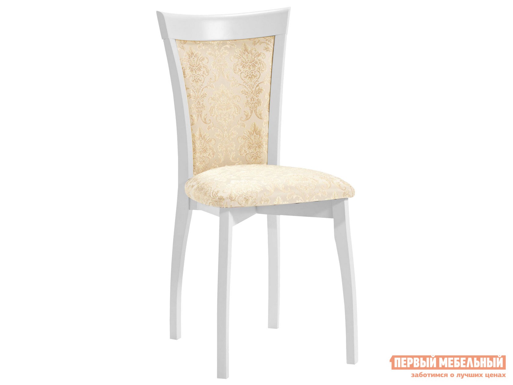 Стул  Тулон М мягкий Эмаль белая / Андрис вензель 160